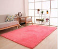 Fluffy White Plush Carpet