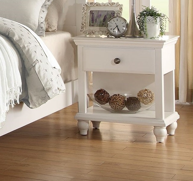 White California King Size Bedroom Furniture Set
