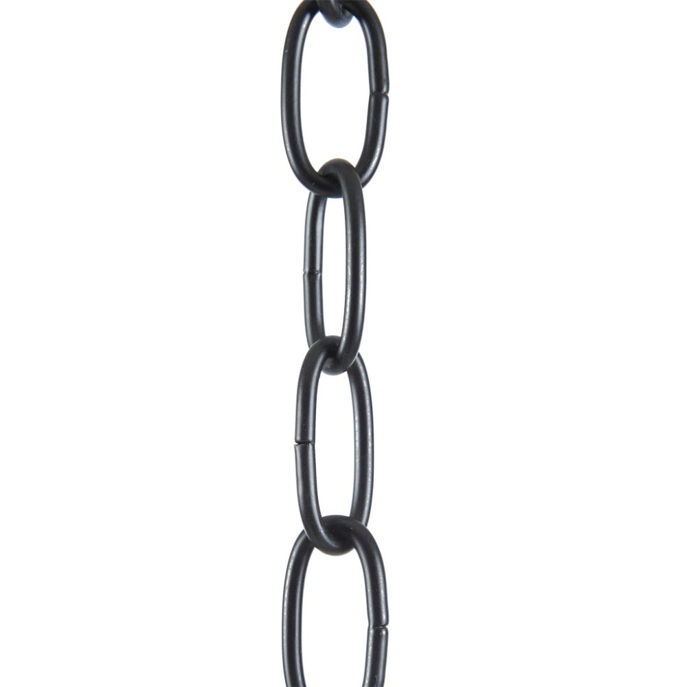 6-Light Metal Chandelier – Matte Black, 40" Wide, Adjustable 72" Chain, Dimmable