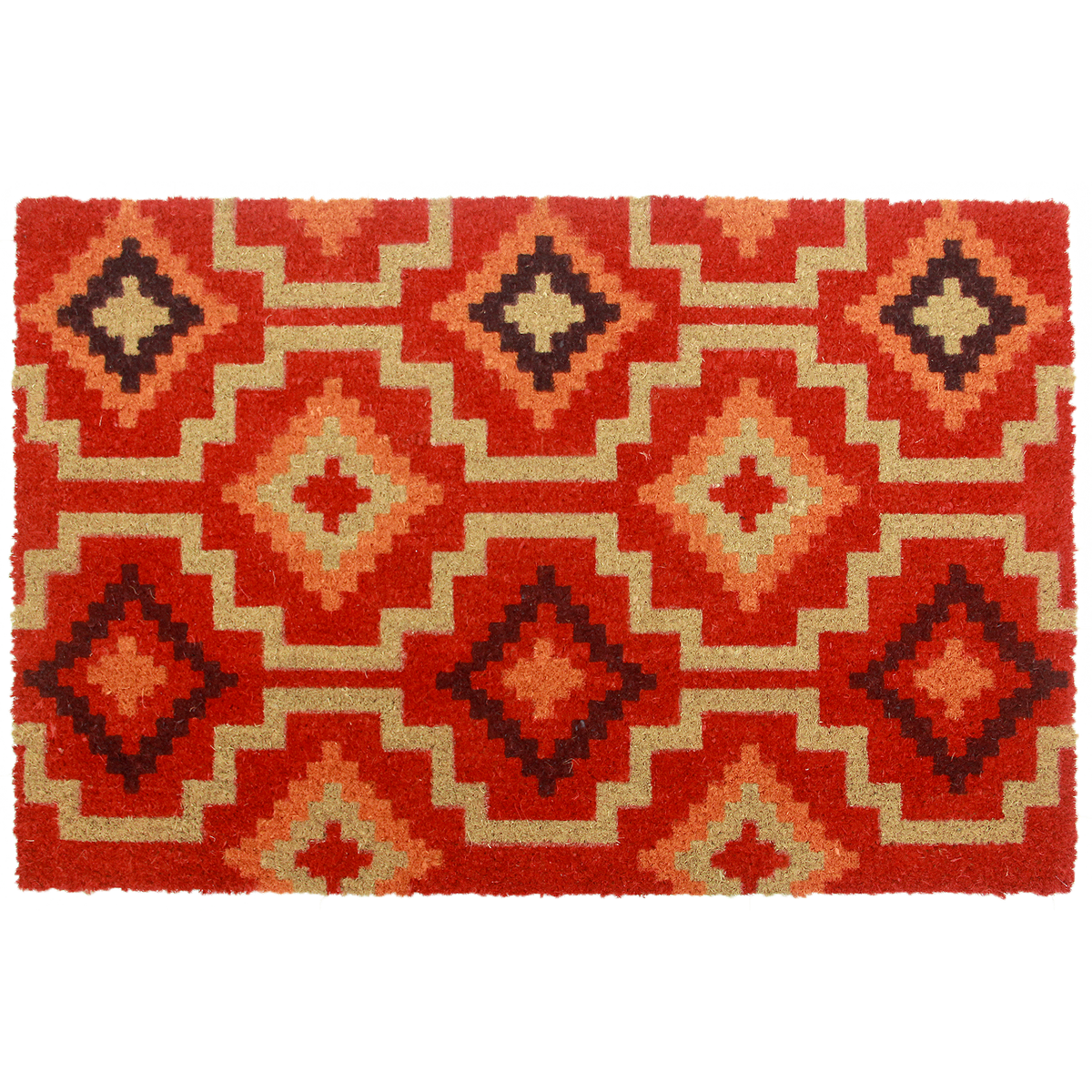 Lhasa Kilim - Red Coir Doormat