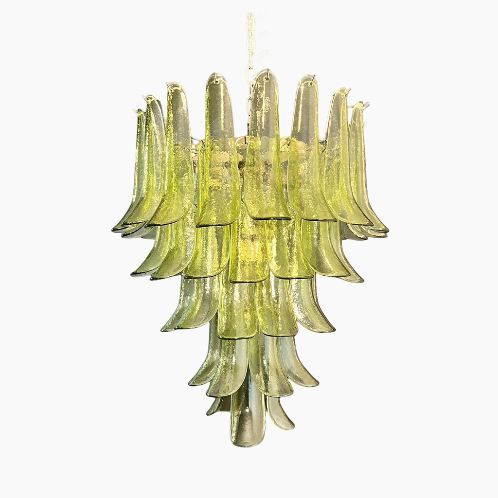 Mid Century Petals Murano Chandelier