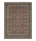 Persian Rug 9x12, Floral Allover, Very Fine, Handmade, Room Sized Oriental Carpet, Sino Persian, Maroon and Navy Blue