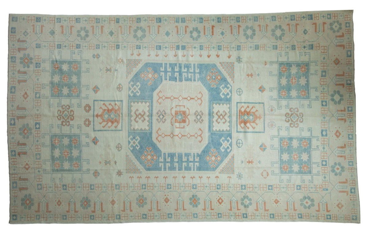 7x11.5 Vintage Distressed Oushak Carpet