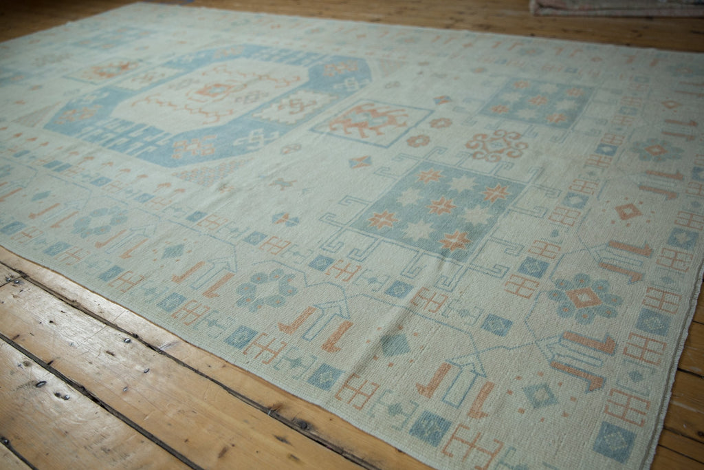 7x11.5 Vintage Distressed Oushak Carpet