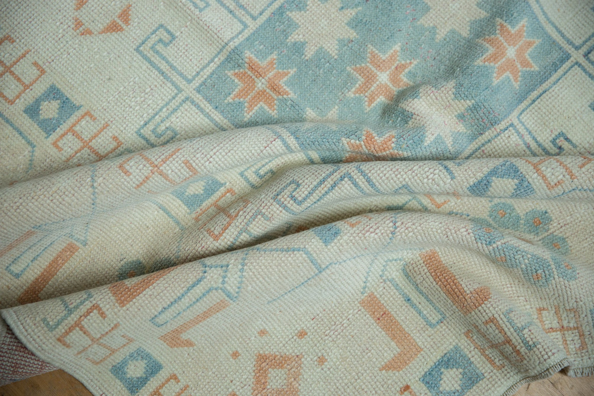 7x11.5 Vintage Distressed Oushak Carpet