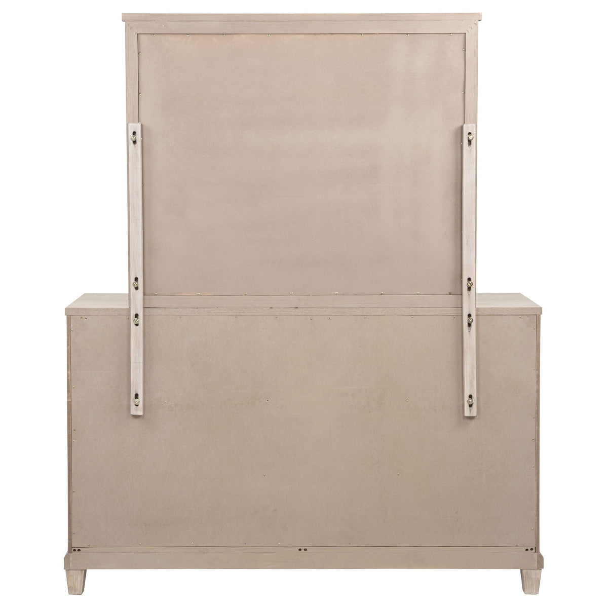 Pembroke 6-drawer Bedroom Dresser with Mirror Washed Oak