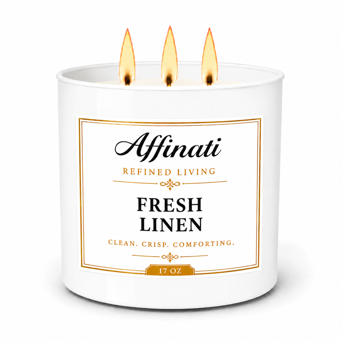 Fresh Linen 3-Wick Candle