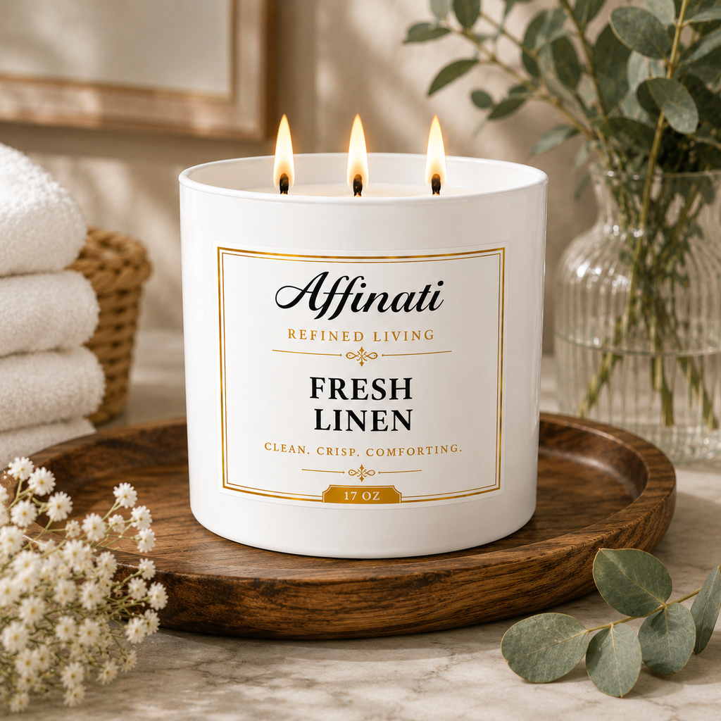 Fresh Linen 3-Wick Candle