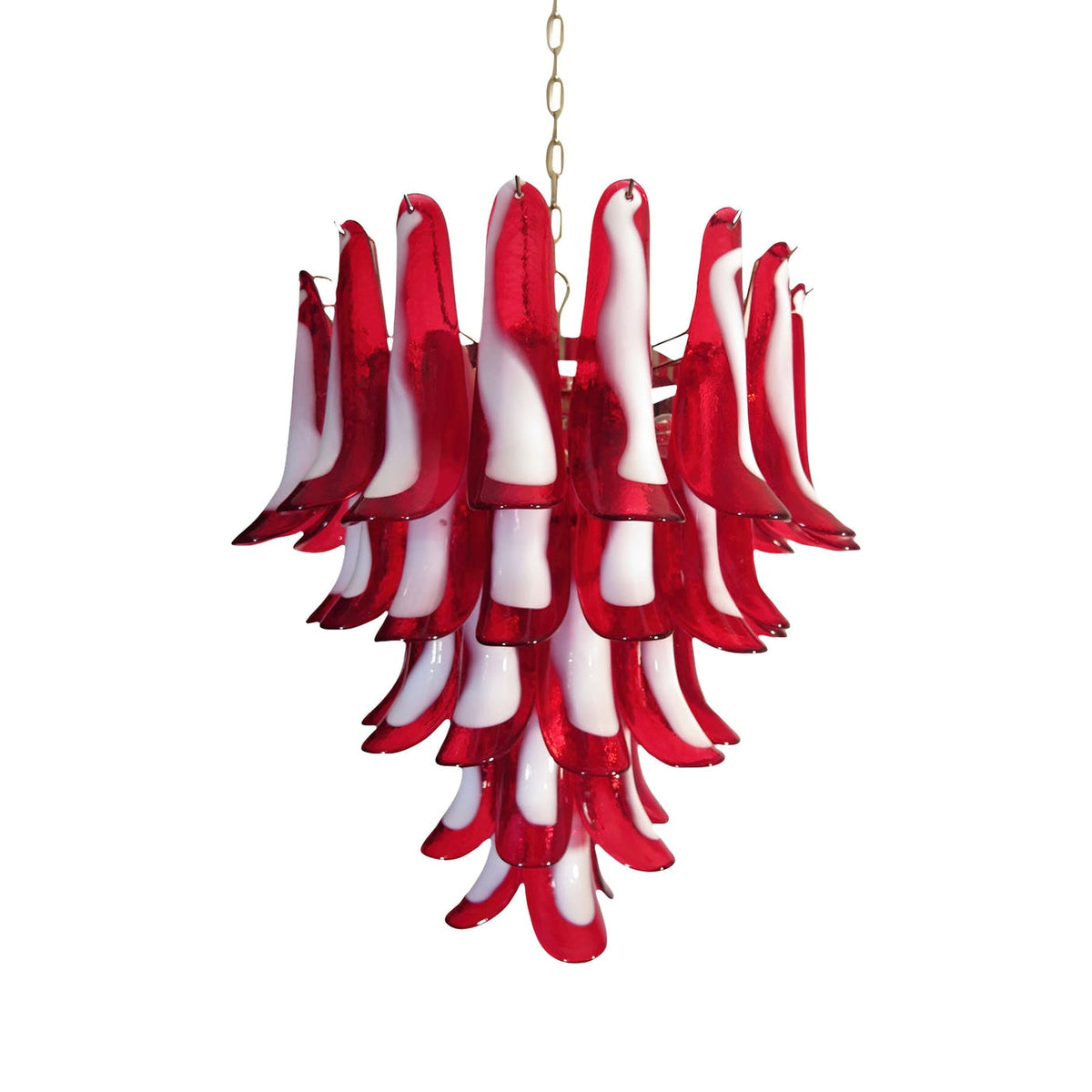 Mid Century Petals Murano Chandelier