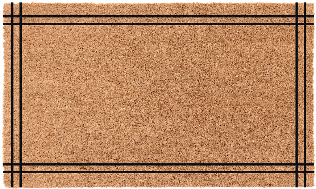 Ribbon Border Personalized Doormat
