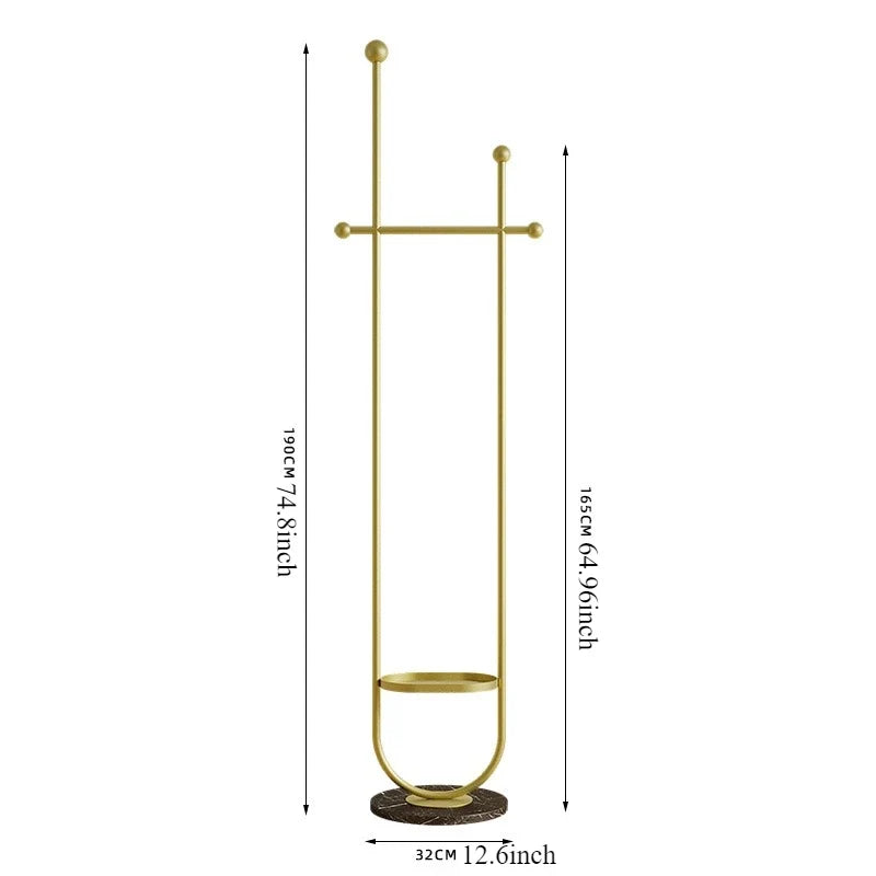 Stand Portable Clothes Rack Bedroom Floor Holder Clothes Hanger Hat Rack Home Modern Perchero De Pie Clothing Store Furniture