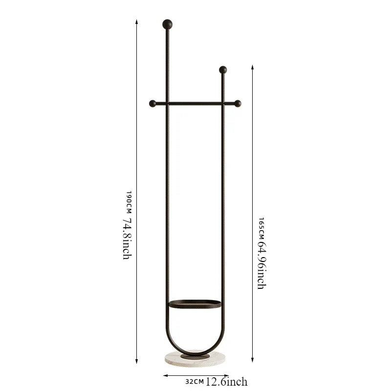 Stand Portable Clothes Rack Bedroom Floor Holder Clothes Hanger Hat Rack Home Modern Perchero De Pie Clothing Store Furniture