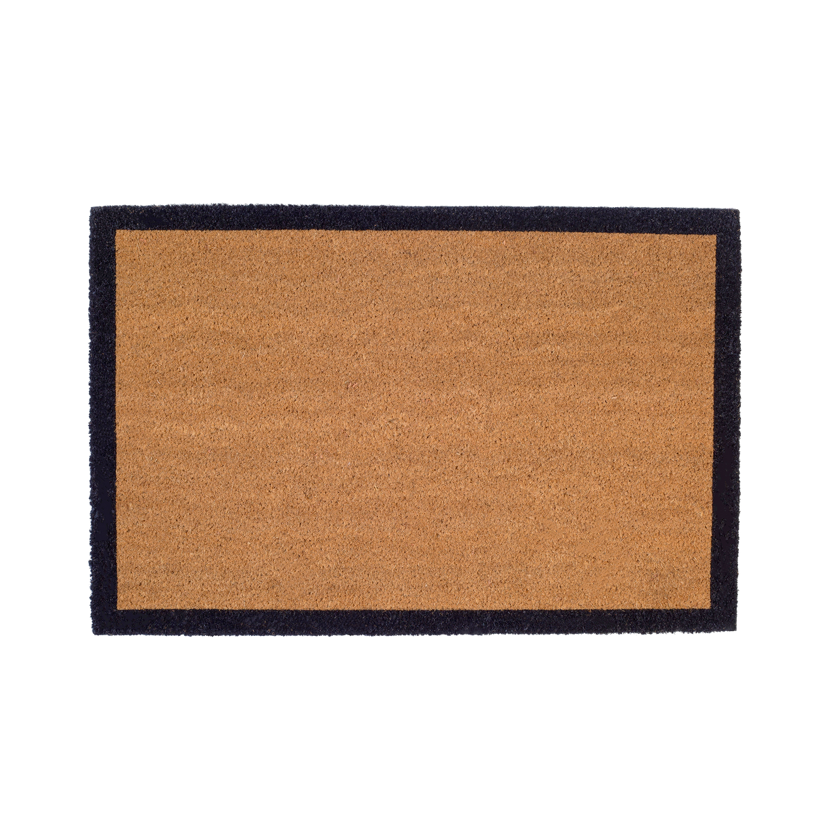 Black Border Coir Doormat