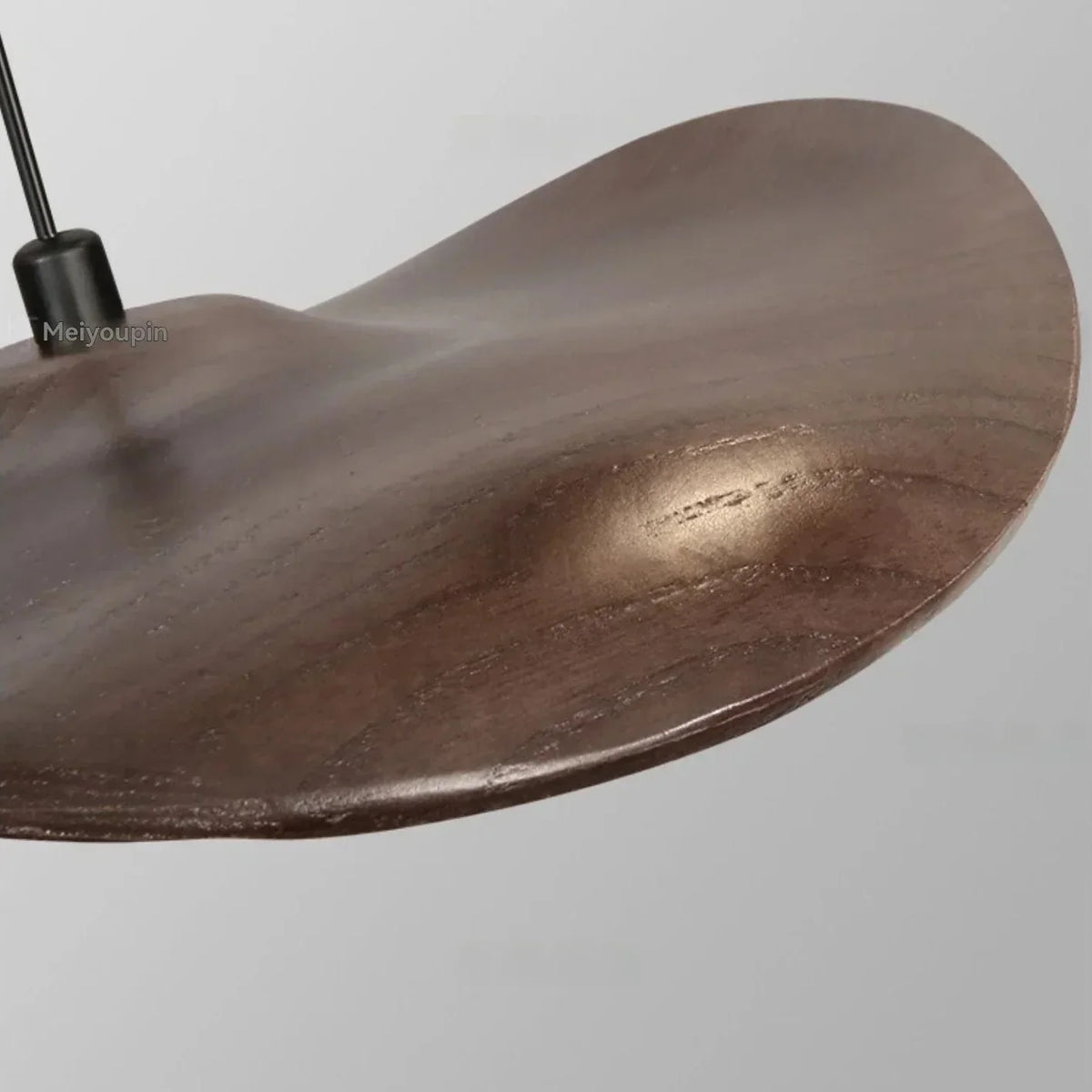 Multi-head Walnut Chandelier