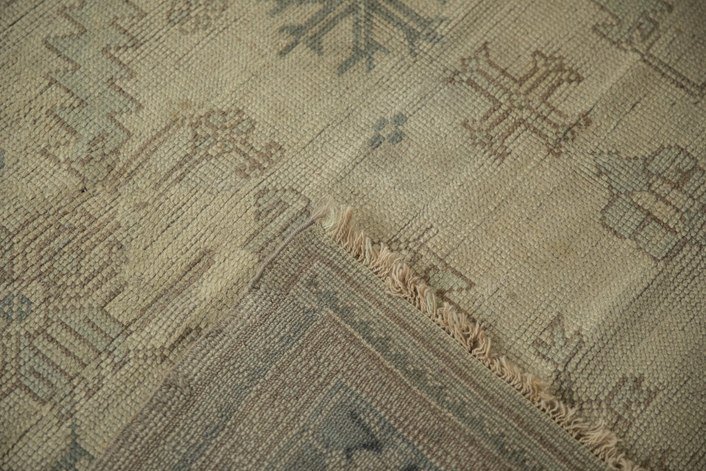 7.5x9.5 Vintage Distressed Oushak Carpet