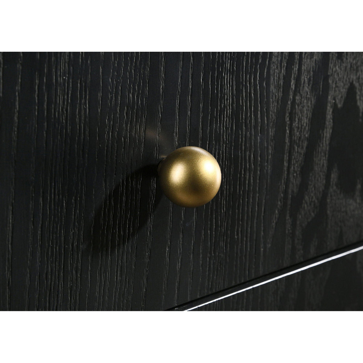 Anser - 5 Drawer Chest, Bedroom Storage Furniture - Black
