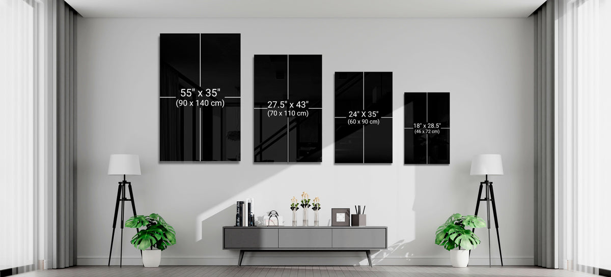Red Storm Glass Wall Art  || Designer Collection