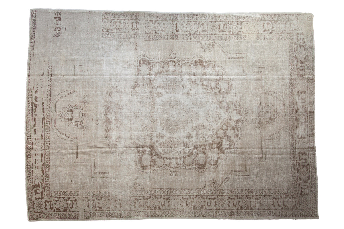 8.5x11.5 Vintage Distressed Oushak Carpet