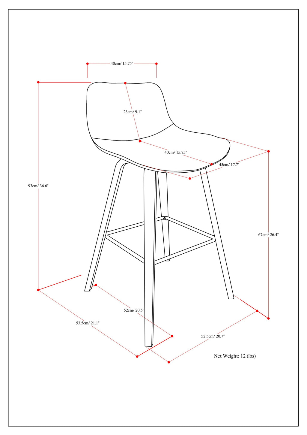 Randolph 28 Inch Seat Height Bentwood Counter/Bar Stool Set