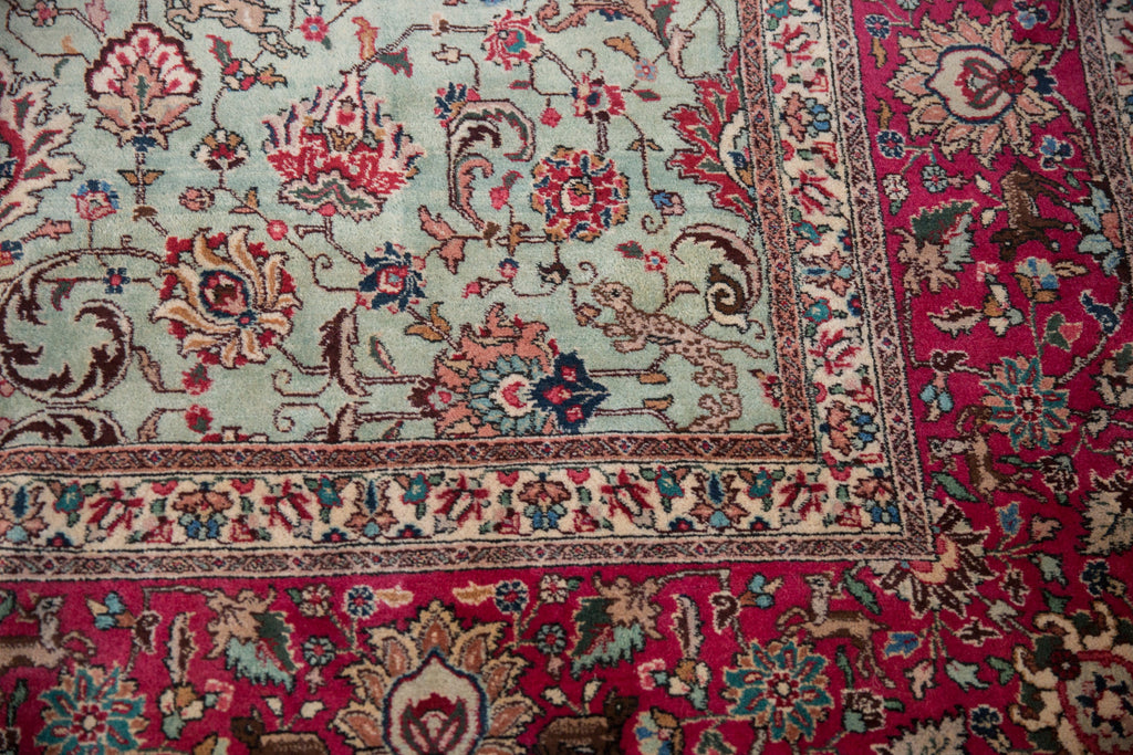11.5x12 Vintage Tabriz Square Carpet